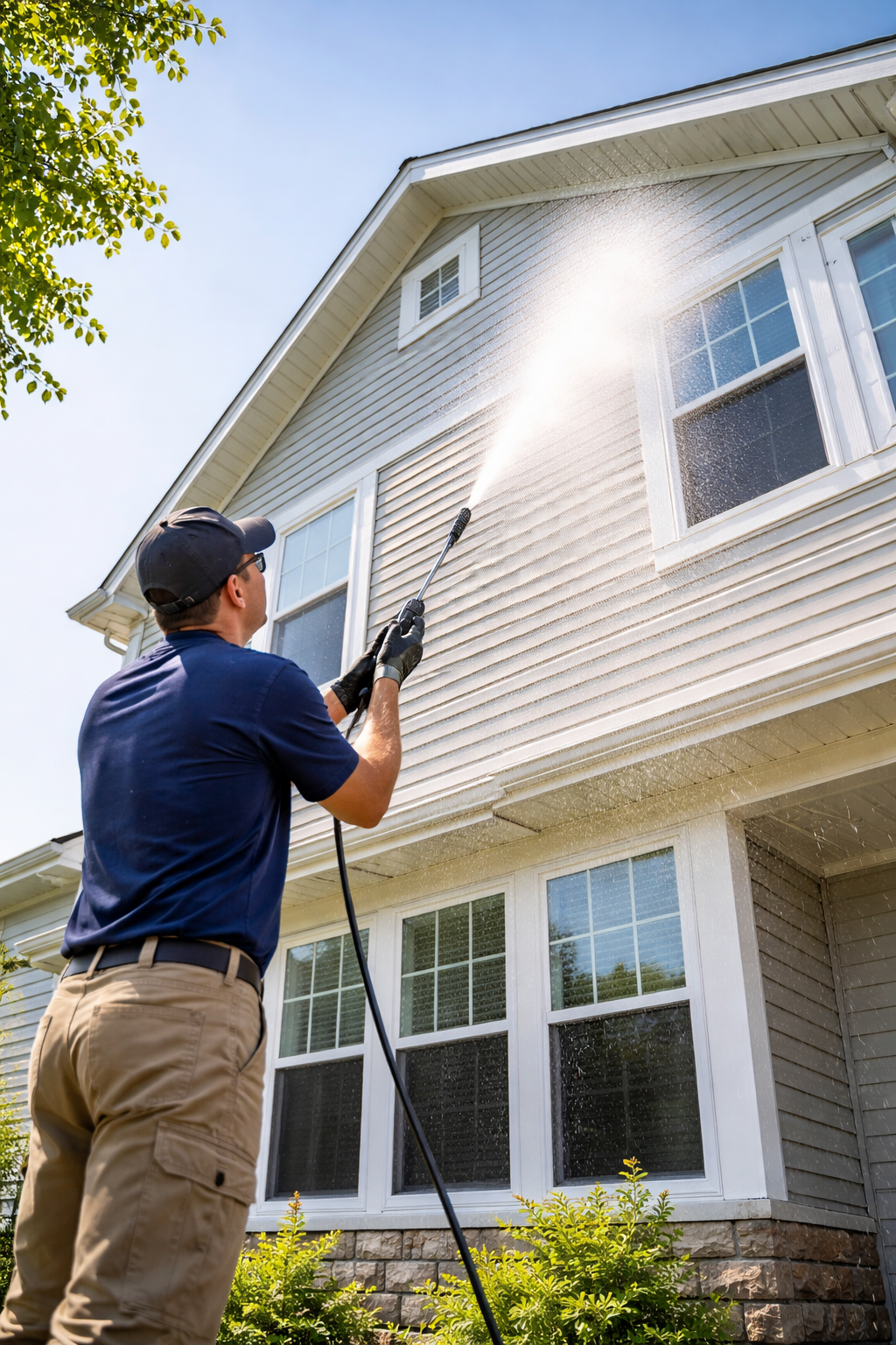 Professional pressure washing