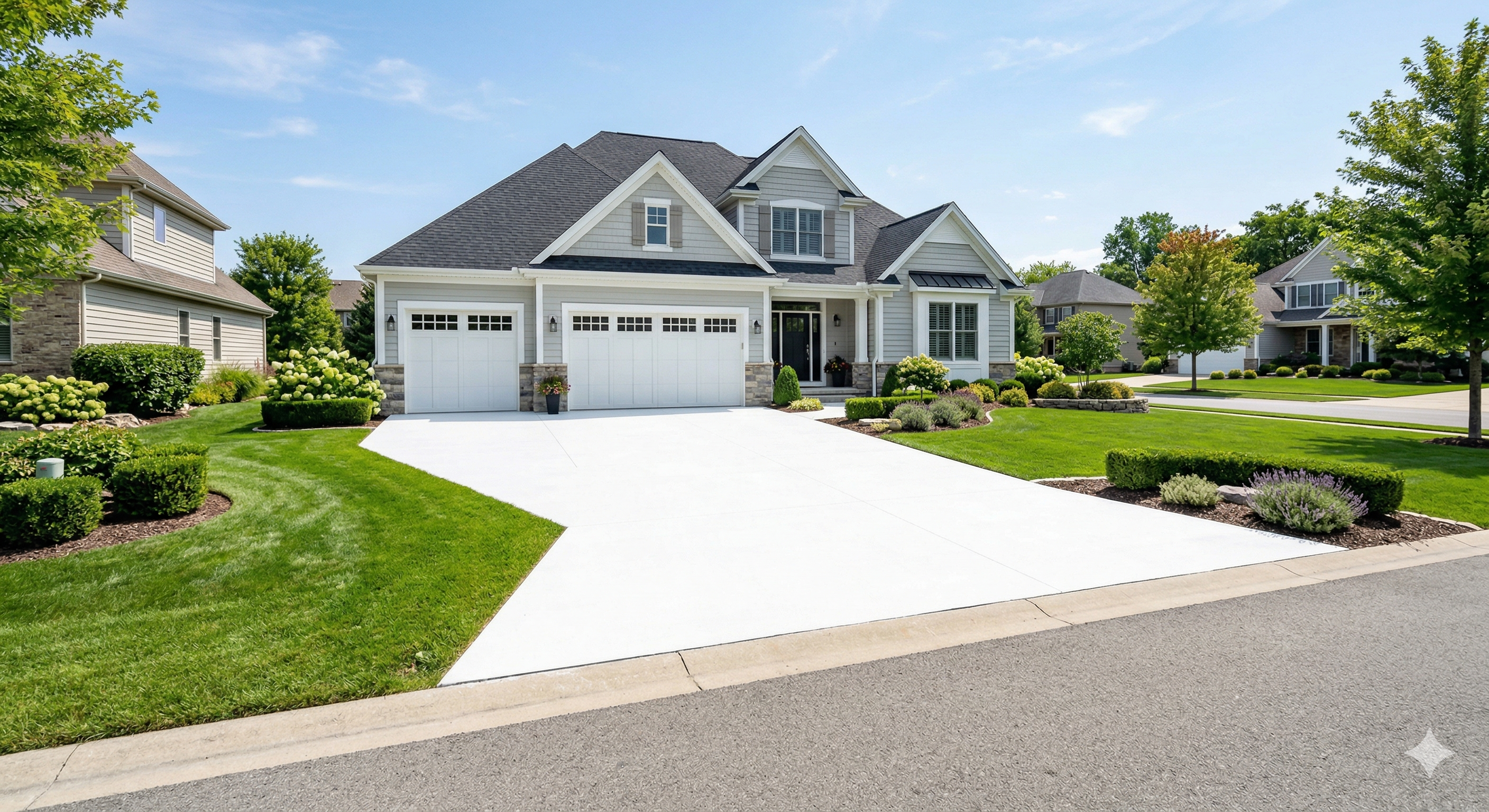 Driveway after cleaning