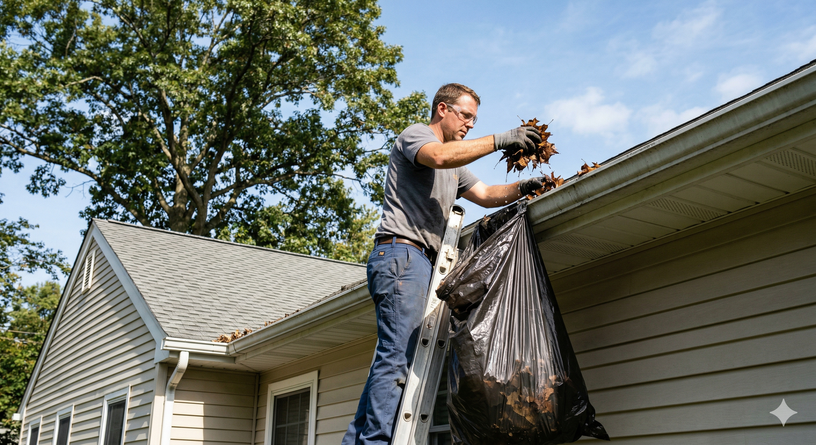Gutter cleaning service